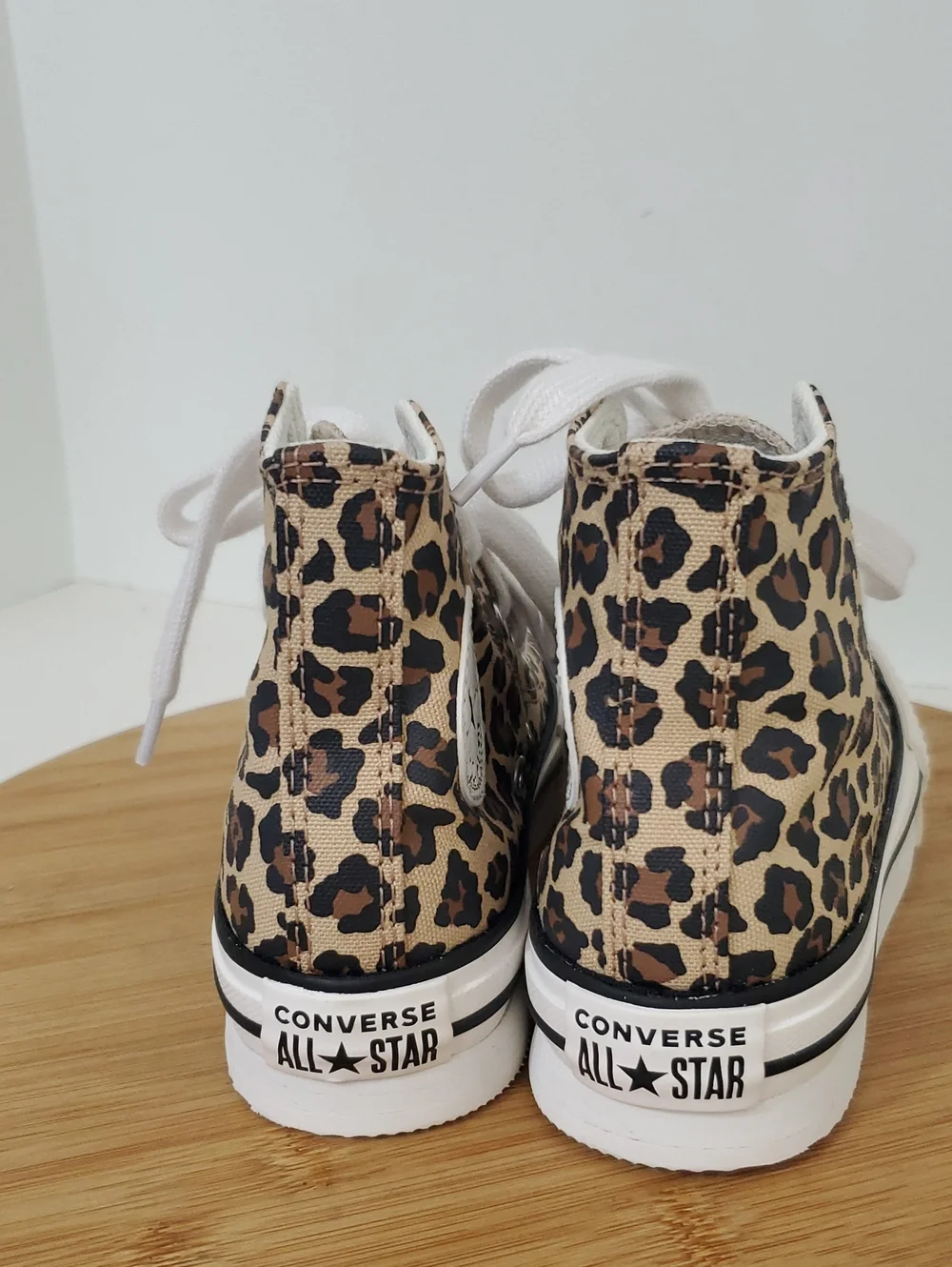 Converse CTAS Eva Toddler Platform Hi Top Sneakers Leopard Print Size 12 NIB